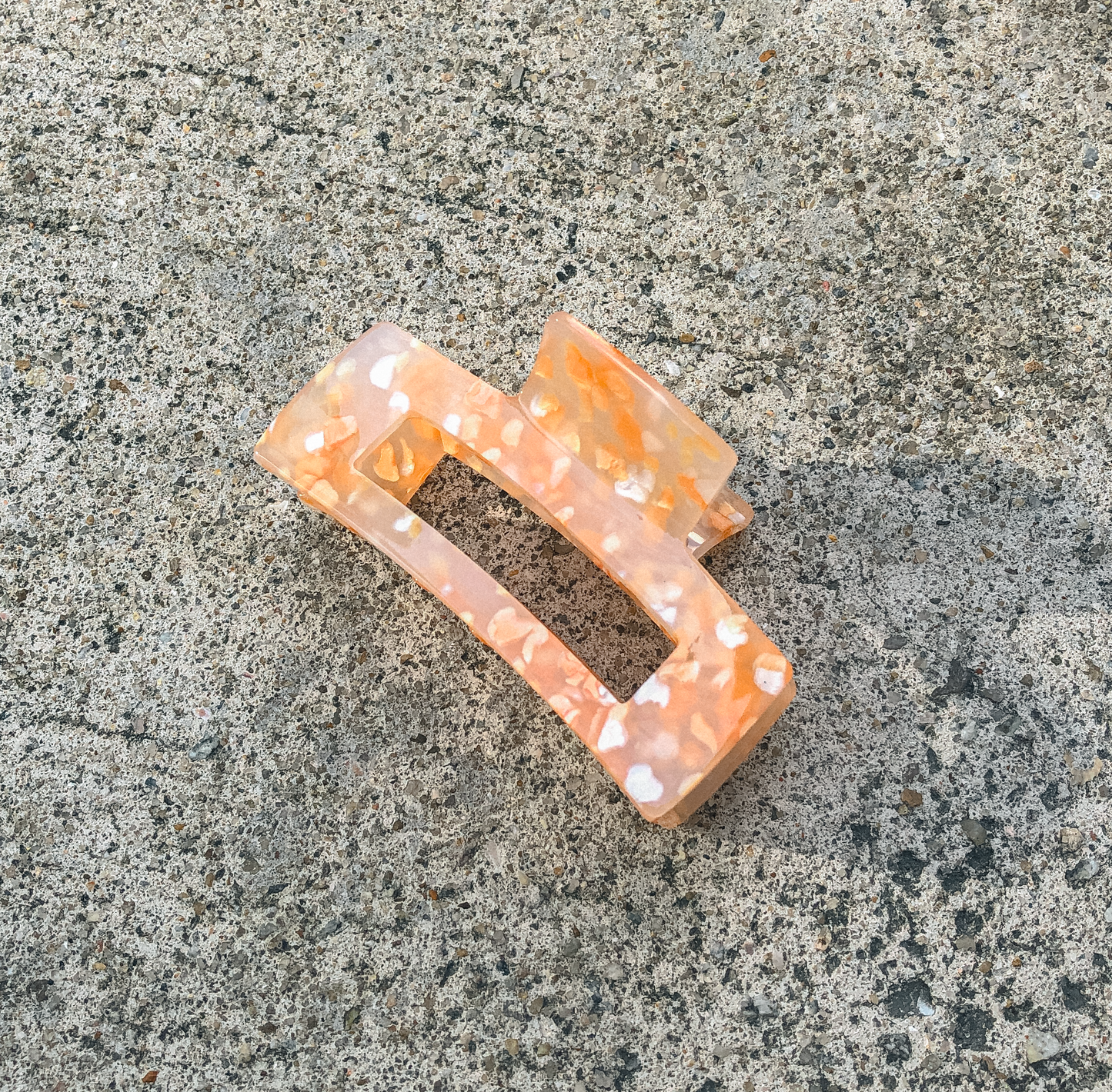 Brown Terrazzo Hair Claw by Veronique