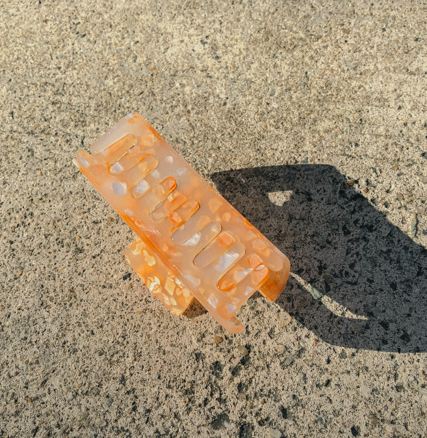 Brown Terrazzo Hair Claw by Veronique