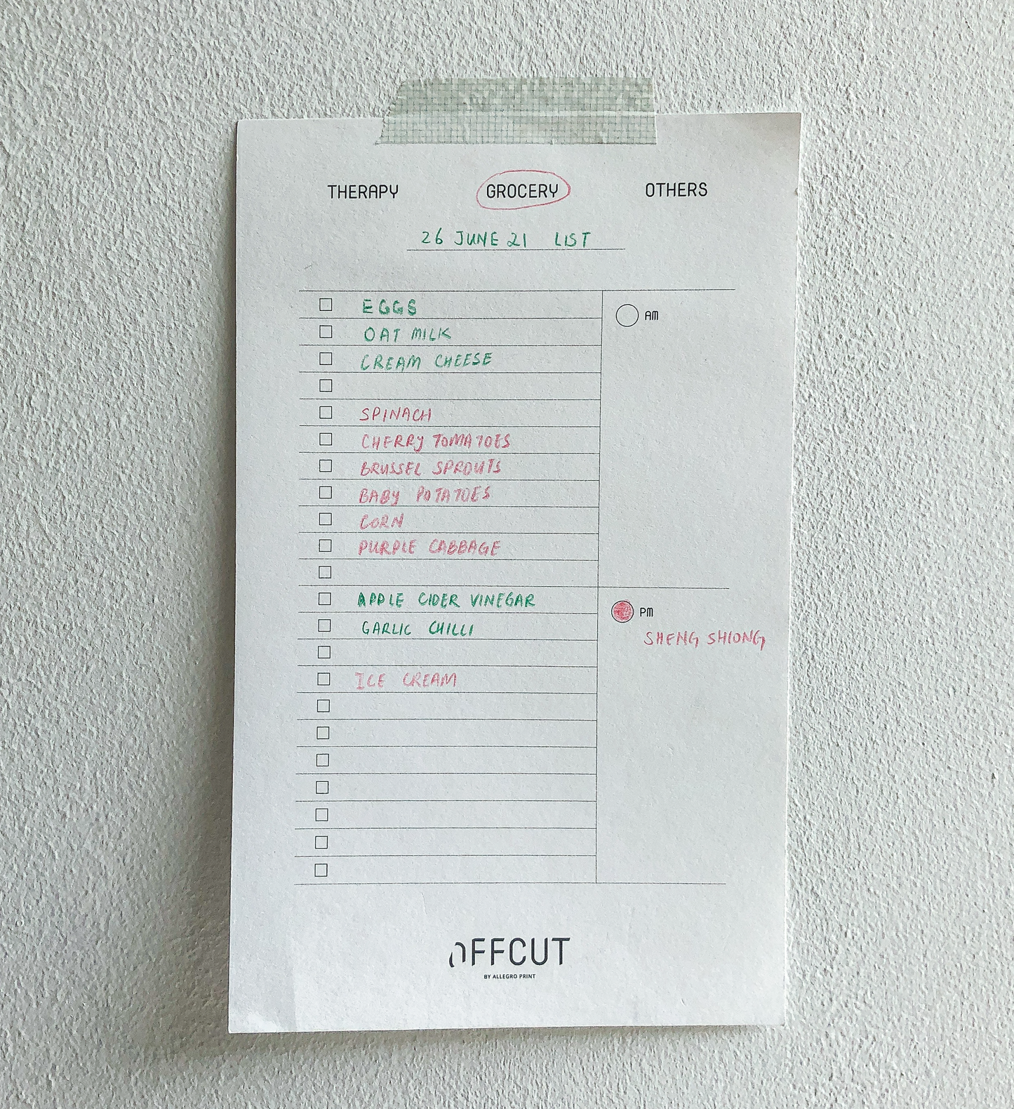 Assorted List by OFFCUT