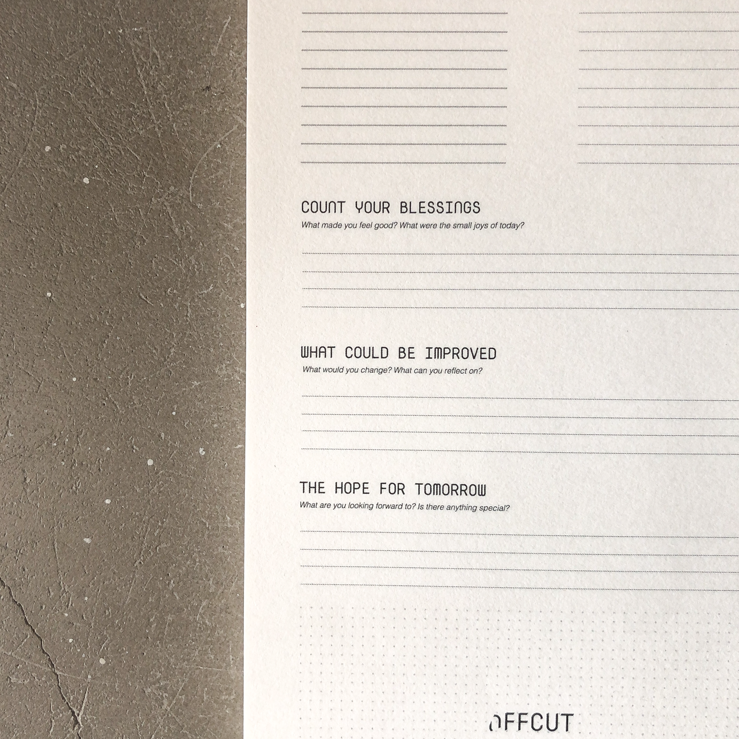 Daily Mood Tracker Notepad by OFFCUT