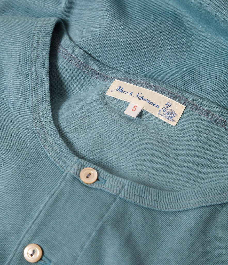 207 Henley Short Sleeve (Ocean) by MERZ B SCHWANEN