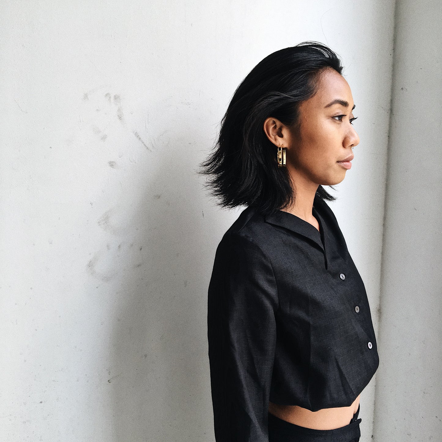 Criss-cross Drawstring Shirt #57A