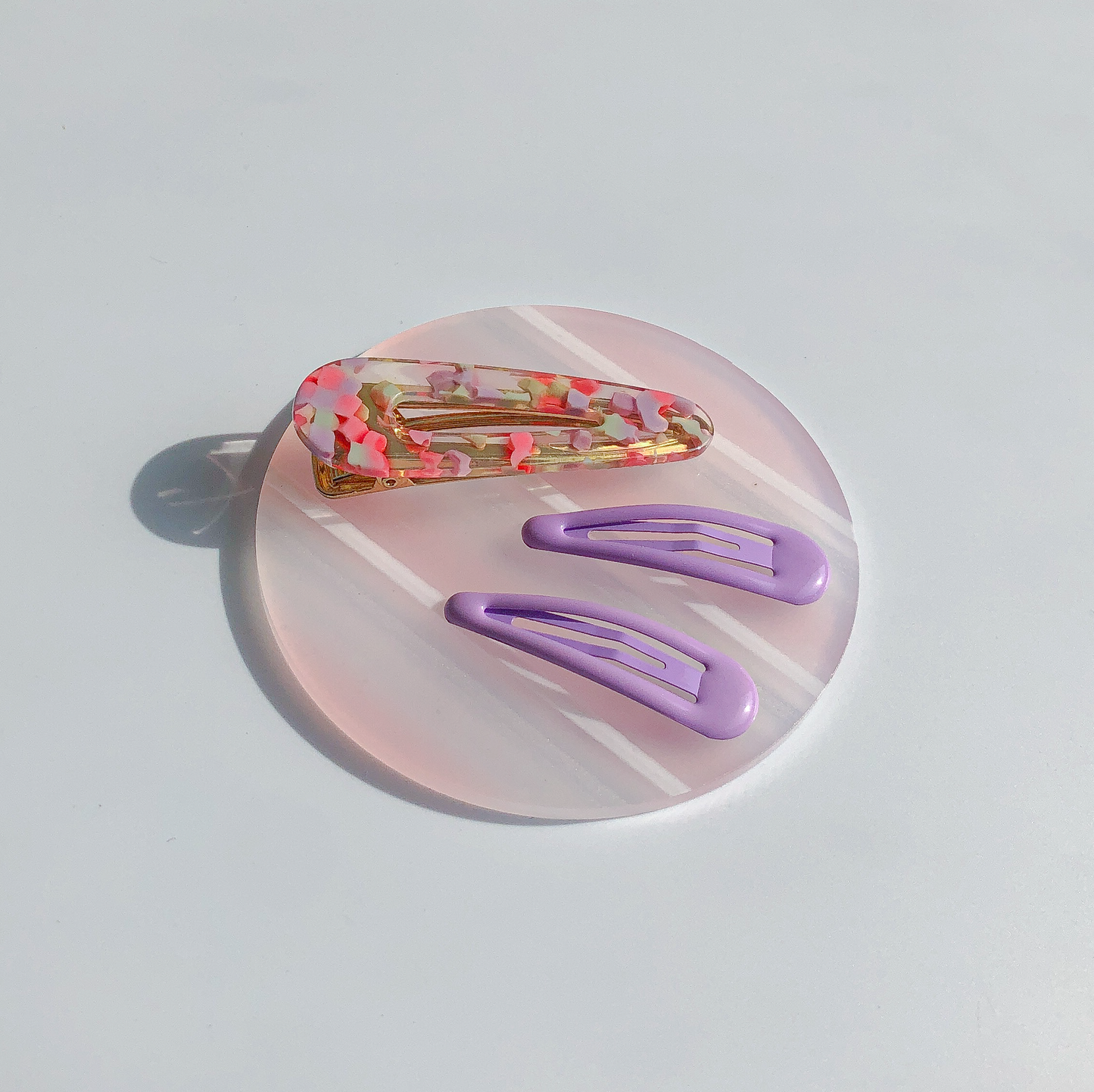 80s Acrylic Coasters in Poppy (8CM) by PROSE Tabletop
