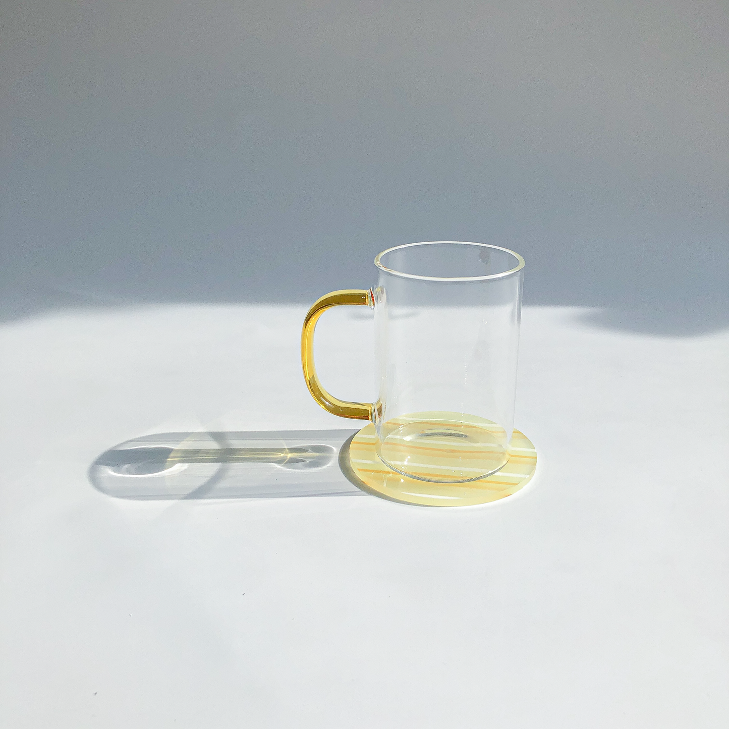 80s Acrylic Coasters in Lemon (8CM) by PROSE Tabletop