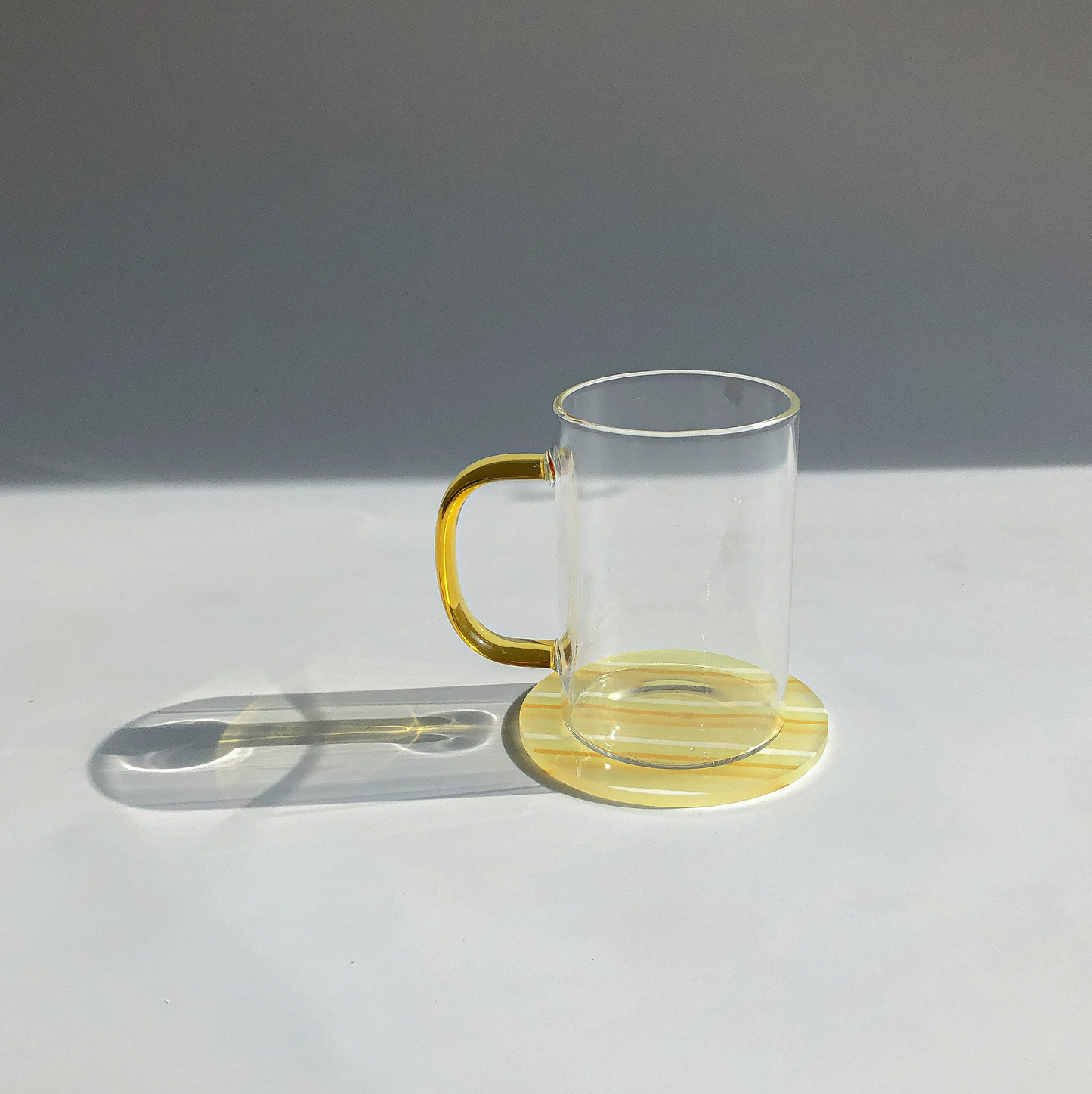 80s Acrylic Coasters in Lemon (8CM) by PROSE Tabletop