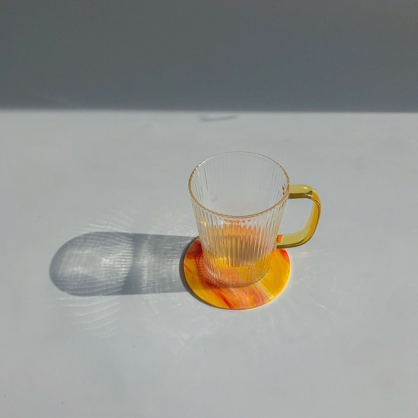 80s Acrylic Coasters in Marigold (8CM) by PROSE Tabletop