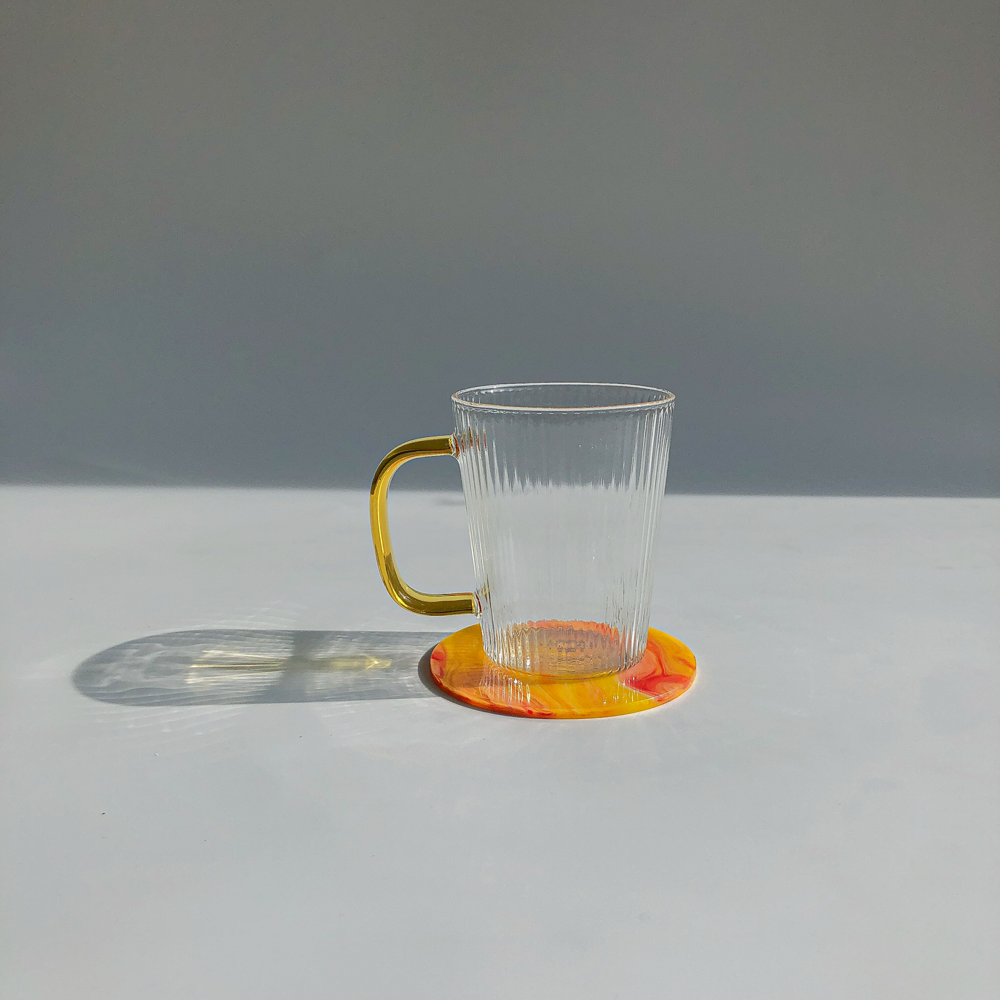 80s Acrylic Coasters in Marigold (8CM) by PROSE Tabletop