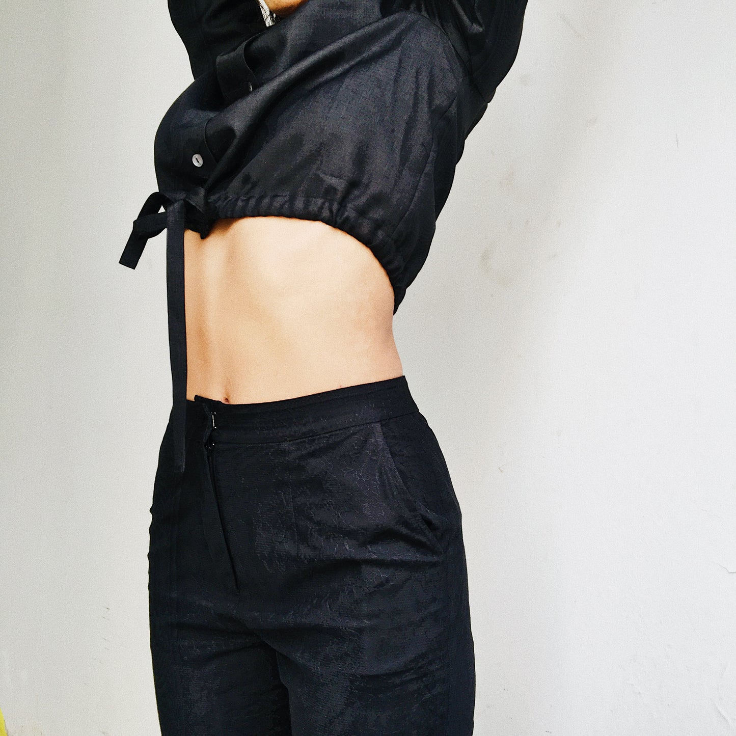 Criss-cross Drawstring Shirt #57A