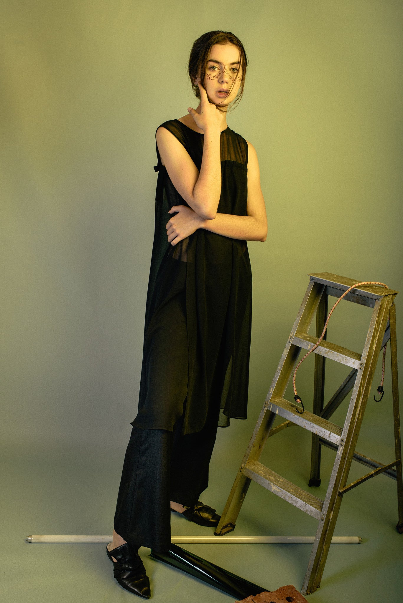Drawstring Drapes Dress - Chiffon #68 - Emporium of the Modern Man
- 1