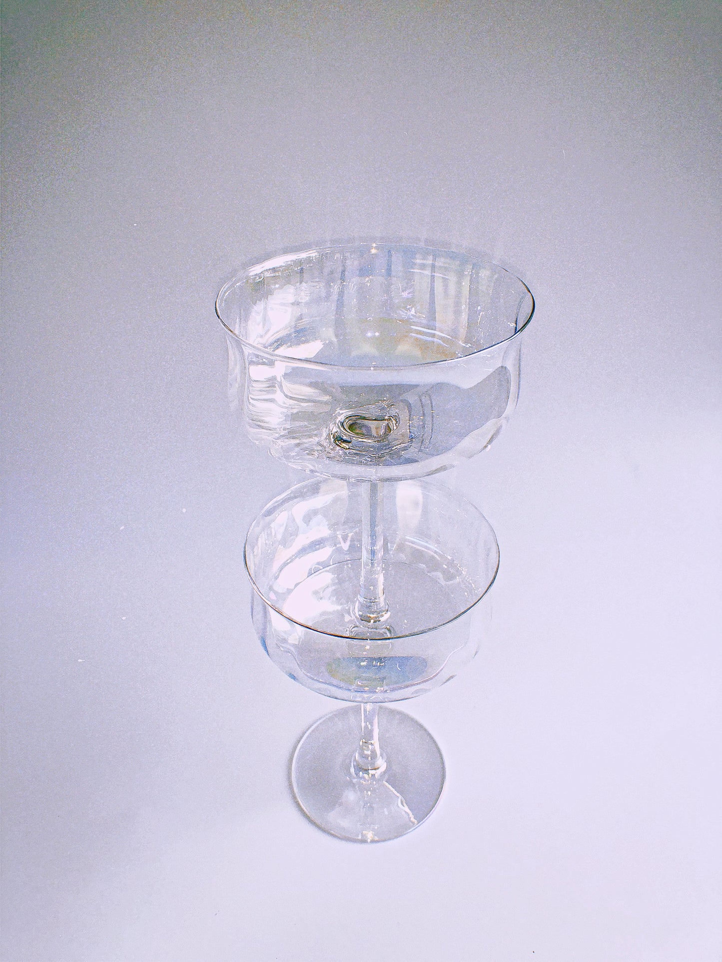 Iridescent Ripple Parfait Glass by PROSE Tabletop