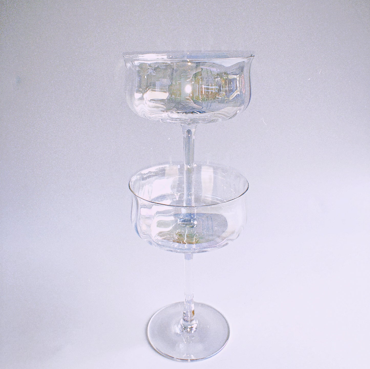 Iridescent Ripple Parfait Glass by PROSE Tabletop