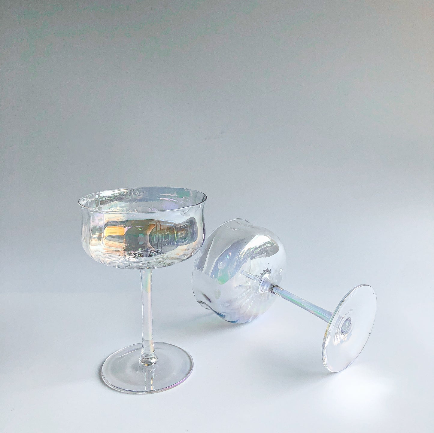 Iridescent Ripple Parfait Glass by PROSE Tabletop