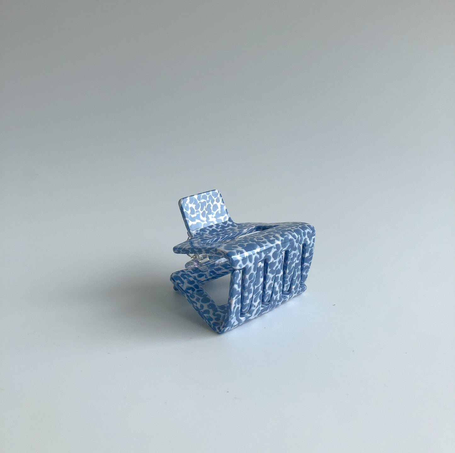 Blue Speckled Hair Claw by Veronique