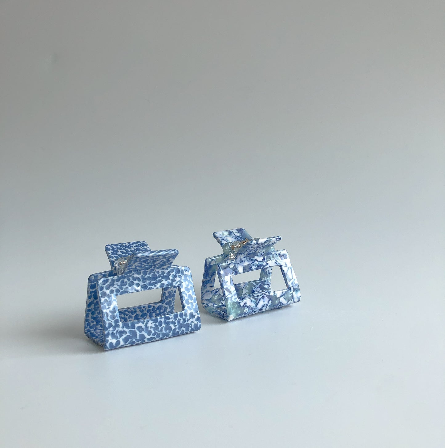 Blue Speckled Hair Claw by Veronique