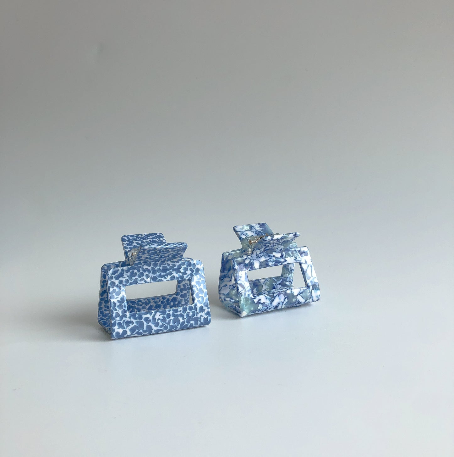 Blue Speckled Hair Claw by Veronique