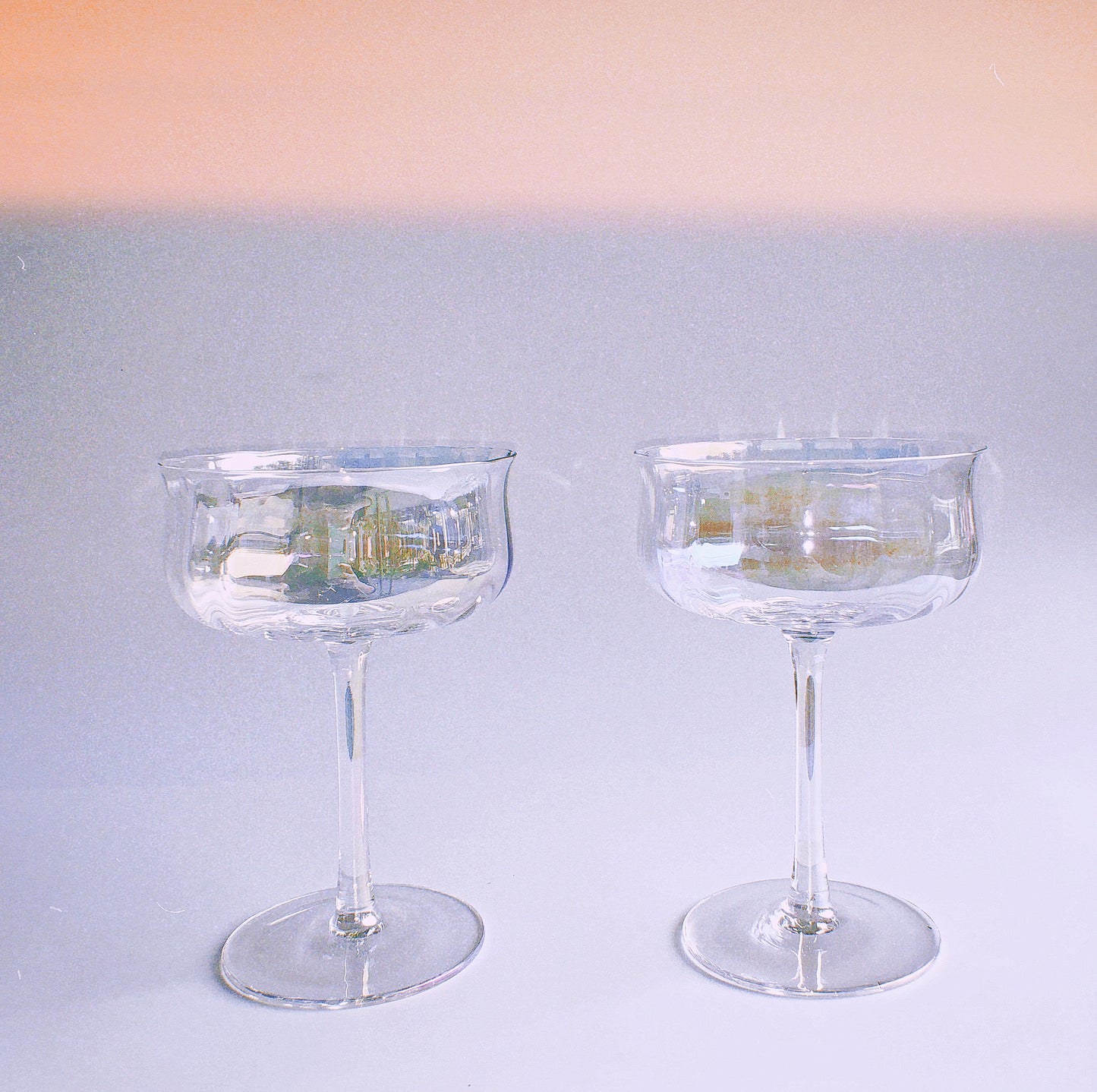 Iridescent Ripple Parfait Glass by PROSE Tabletop