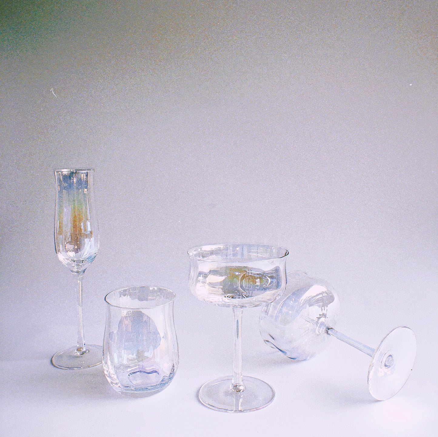 Iridescent Ripple Parfait Glass by PROSE Tabletop