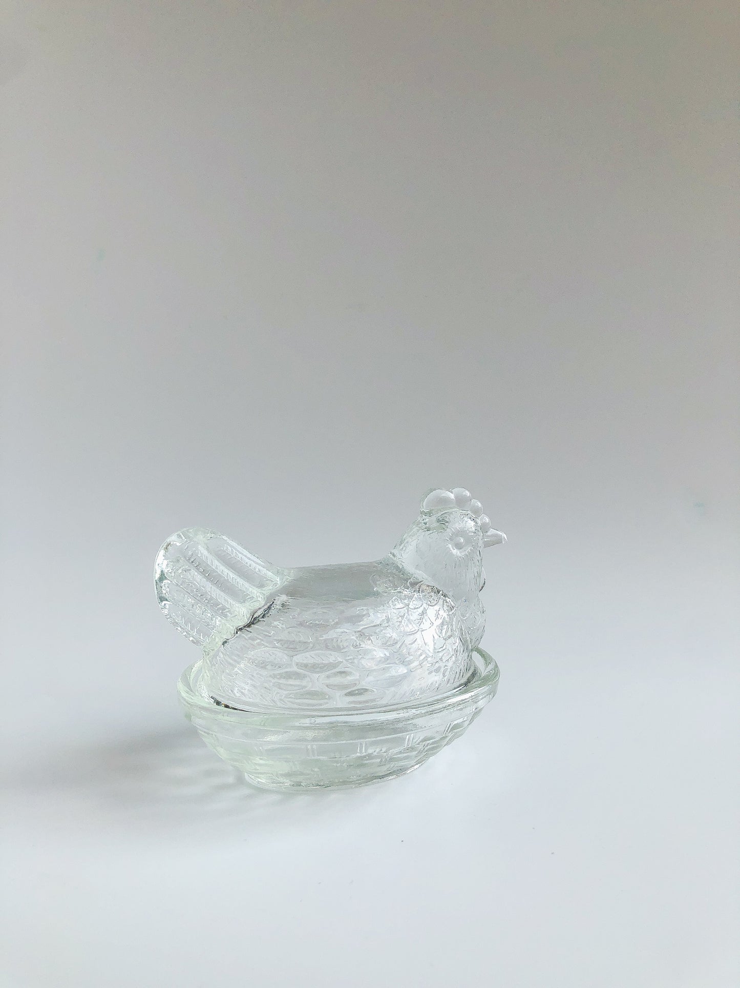 Vintage Glass Butter Dish by PROSE Tabletop