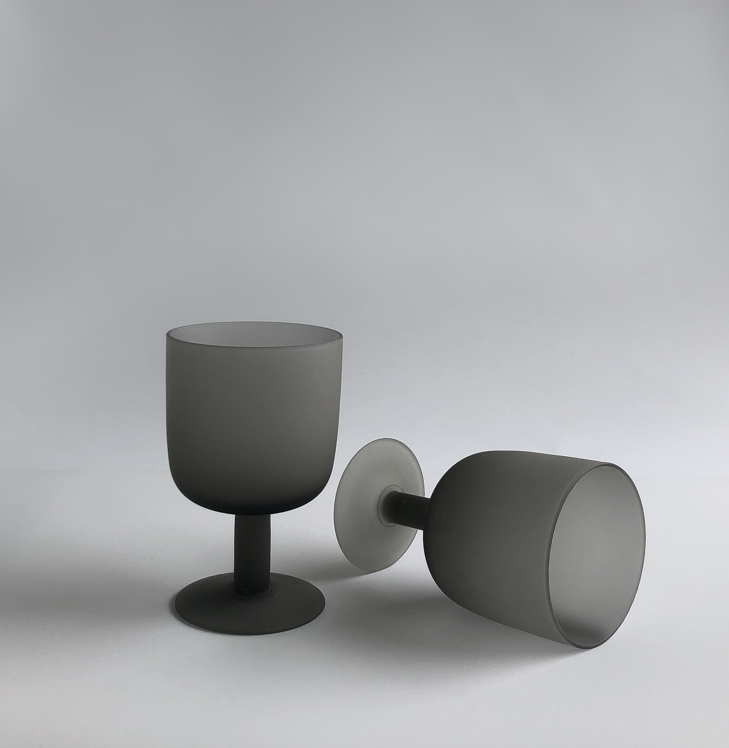 Matte Grey Goblet by PROSE Tabletop