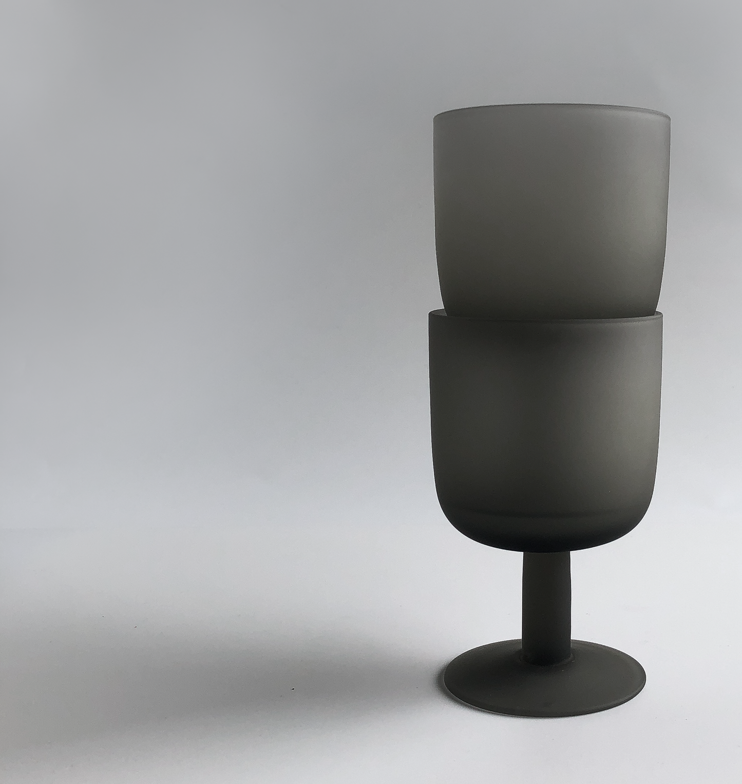 Matte Grey Goblet by PROSE Tabletop