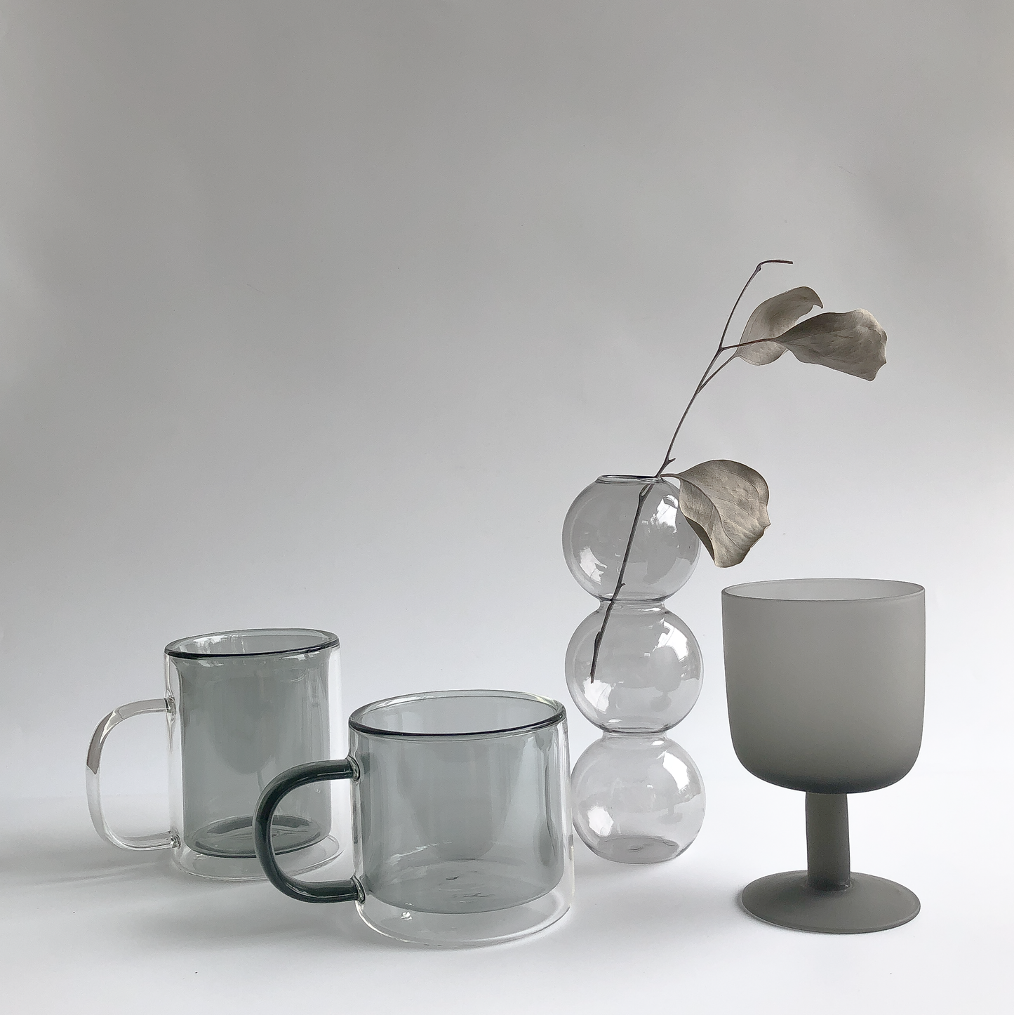 Matte Grey Goblet by PROSE Tabletop