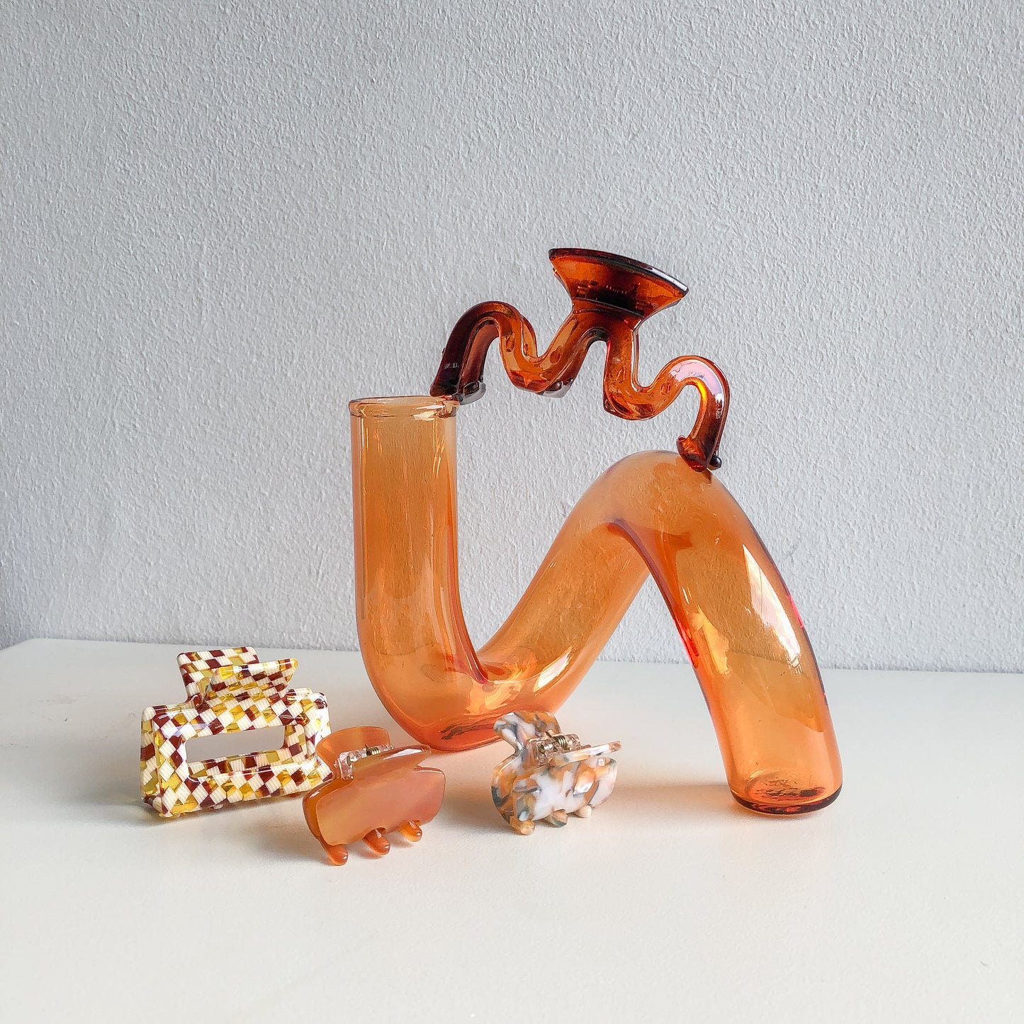 Amber Squiggle Hair Claw by Veronique