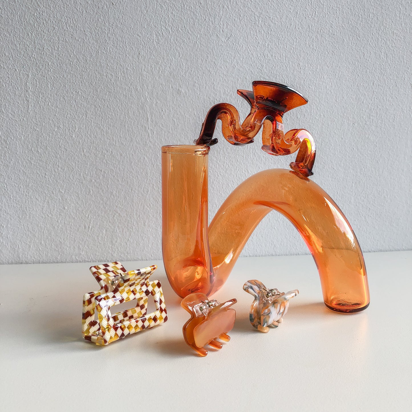 Amber Squiggle Hair Claw by Veronique