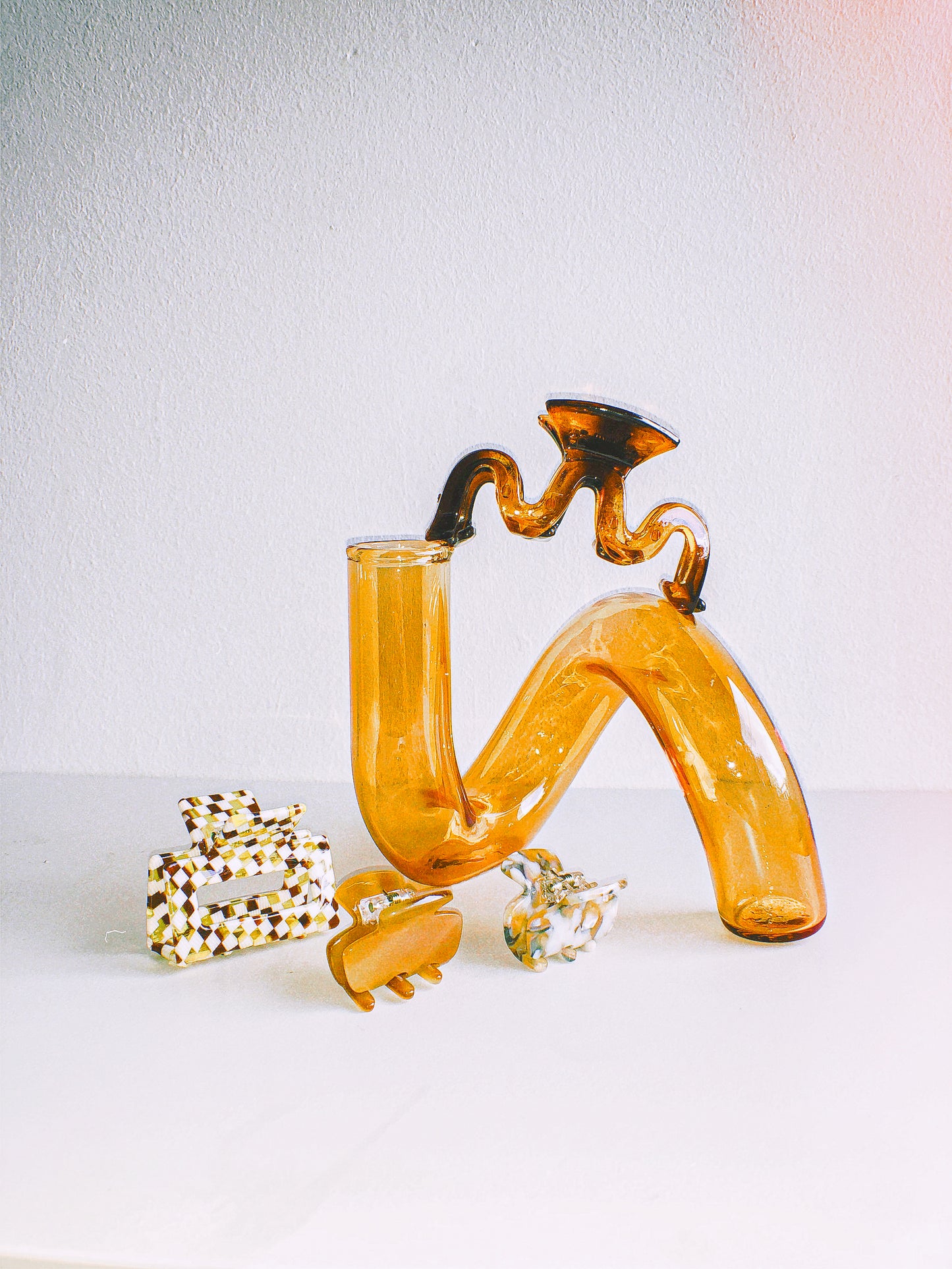 Amber Squiggle Hair Claw by Veronique