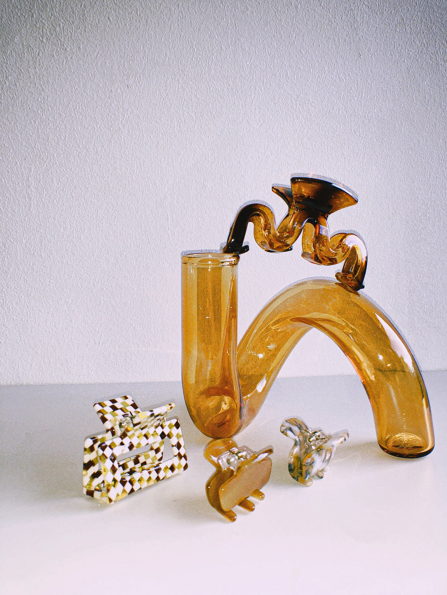 Amber Squiggle Hair Claw by Veronique
