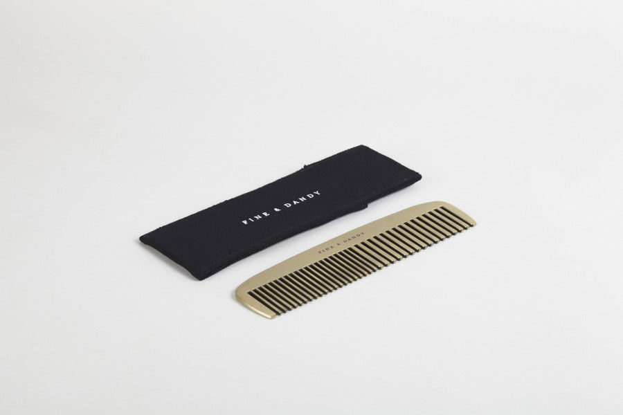 Fine and dandy brass comb - Emporium of the Modern Man
- 1