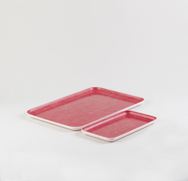 Red Rectangle Linen Tray - Emporium of the Modern Man
- 1