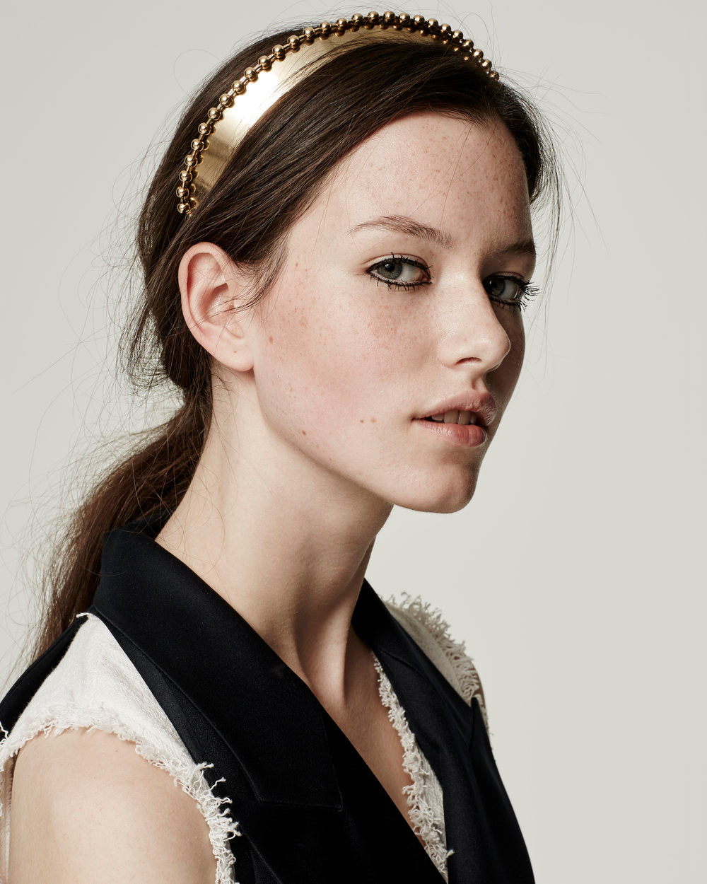 Glossy Ball Chain Wide Headband