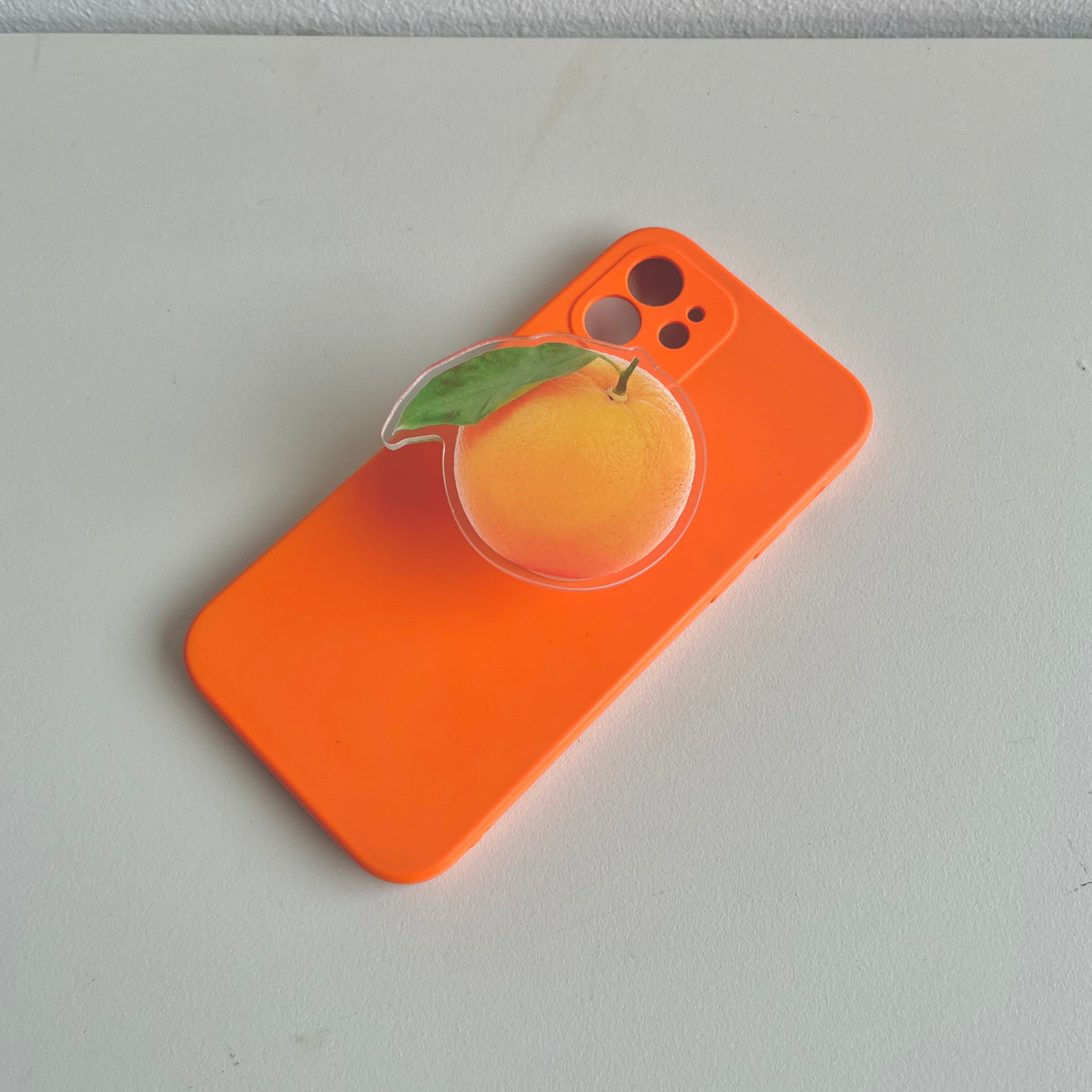 Orange Pop phone socket iPhone Case by Veronique