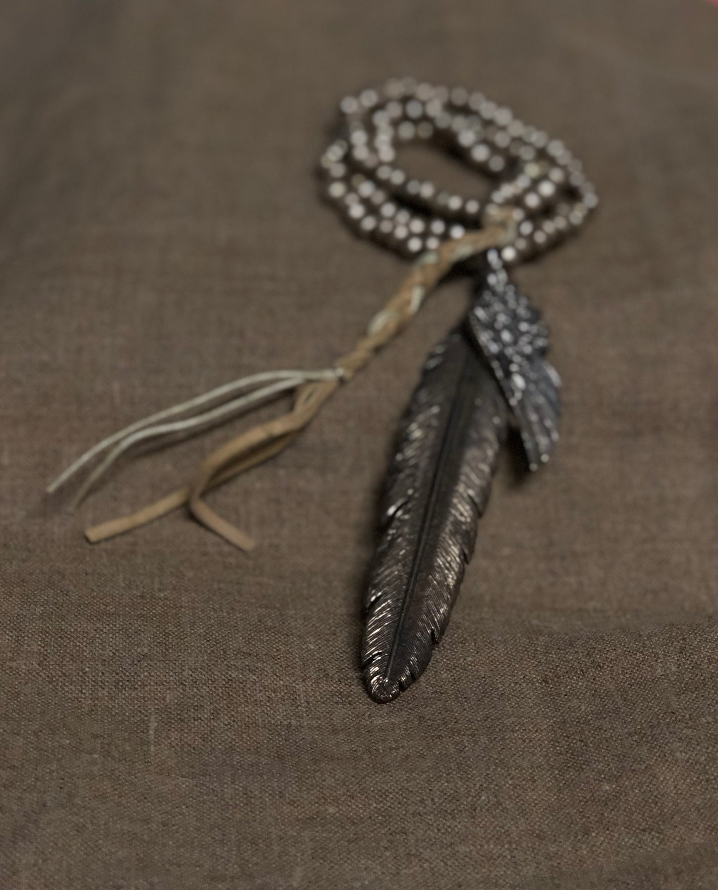GF X MB FEATHER NECKLACE by George Frost