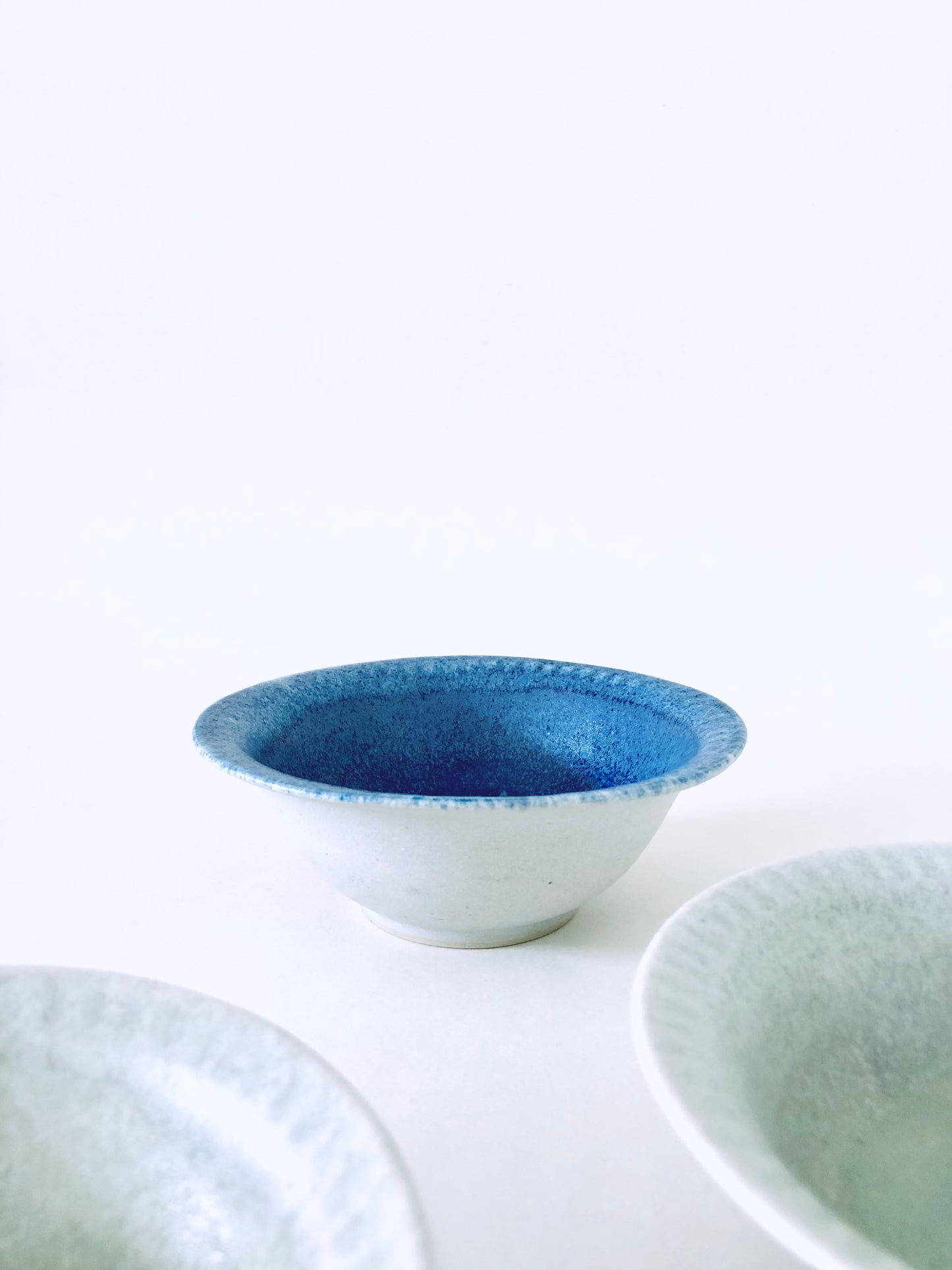 Blue Winter Rime Bowls by Vivian Lam
