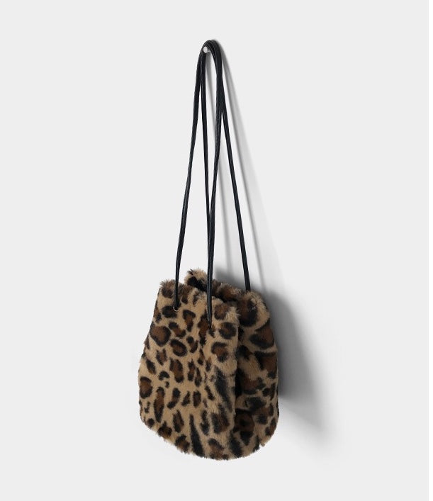 Fuzzy Crossbody Sling Bag in Alpaca by Veronique