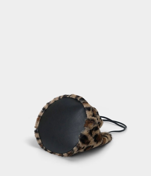 Fuzzy Crossbody Sling Bag in Leopard by Veronique
