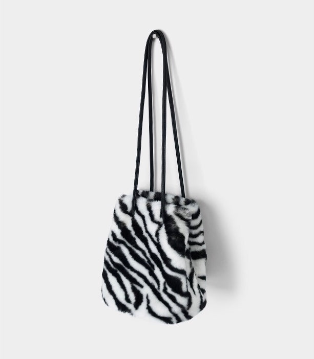 Fuzzy Crossbody Sling Bag in Leopard by Veronique