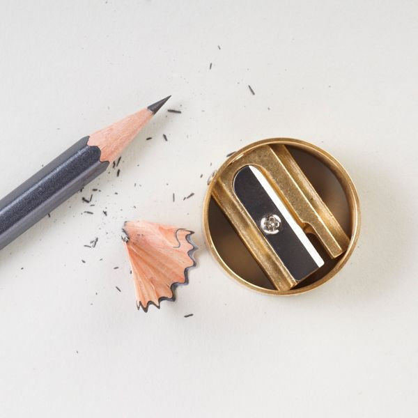 Round Brass Ring Sharpener - Emporium of the Modern Man
- 2