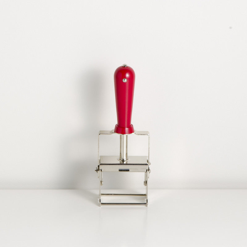 Self-Inking Rubber Stamp Red + Nickel