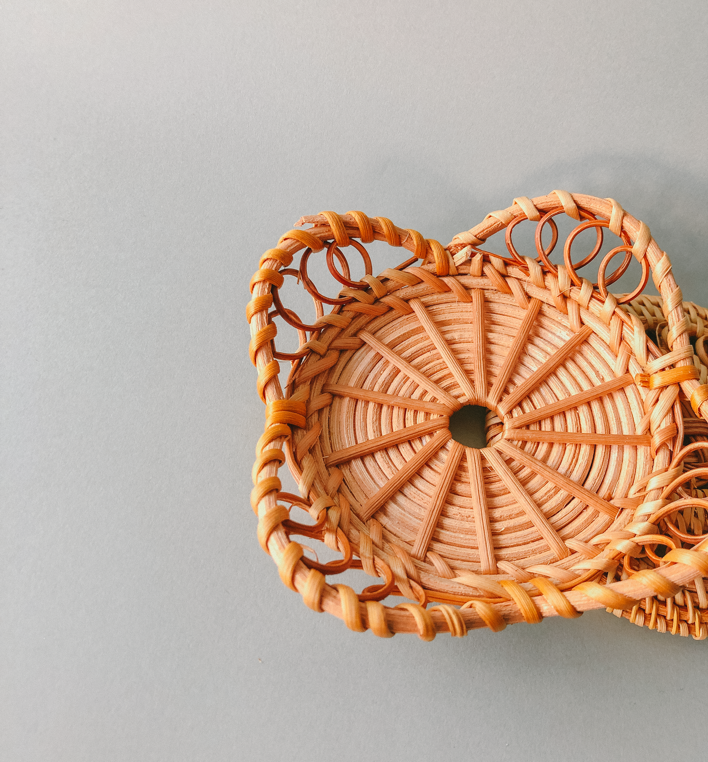 Handwoven Winged Rattan Coasters by PROSE Tabletop