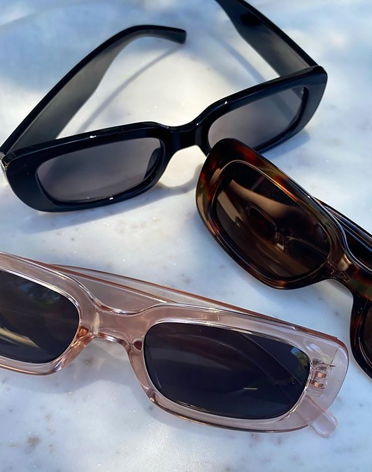 90s Rosé Acetate Sunglasses by Veronique