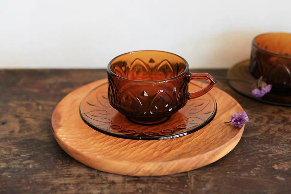 Vintage Amber Tea Set by PROSE Tabletop
