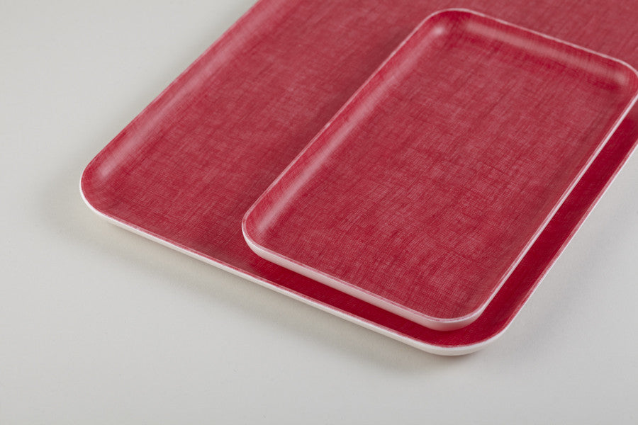 Red Rectangle Linen Tray - Emporium of the Modern Man
- 4