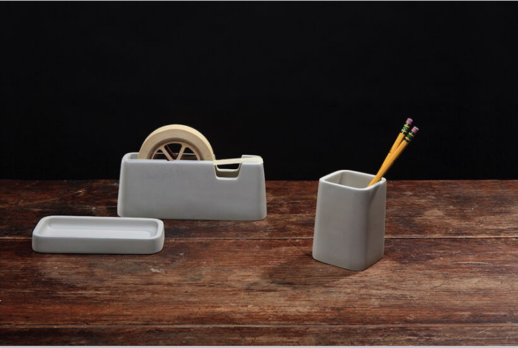 Concrete Large Format Tape Dispenser - Emporium of the Modern Man
 - 3