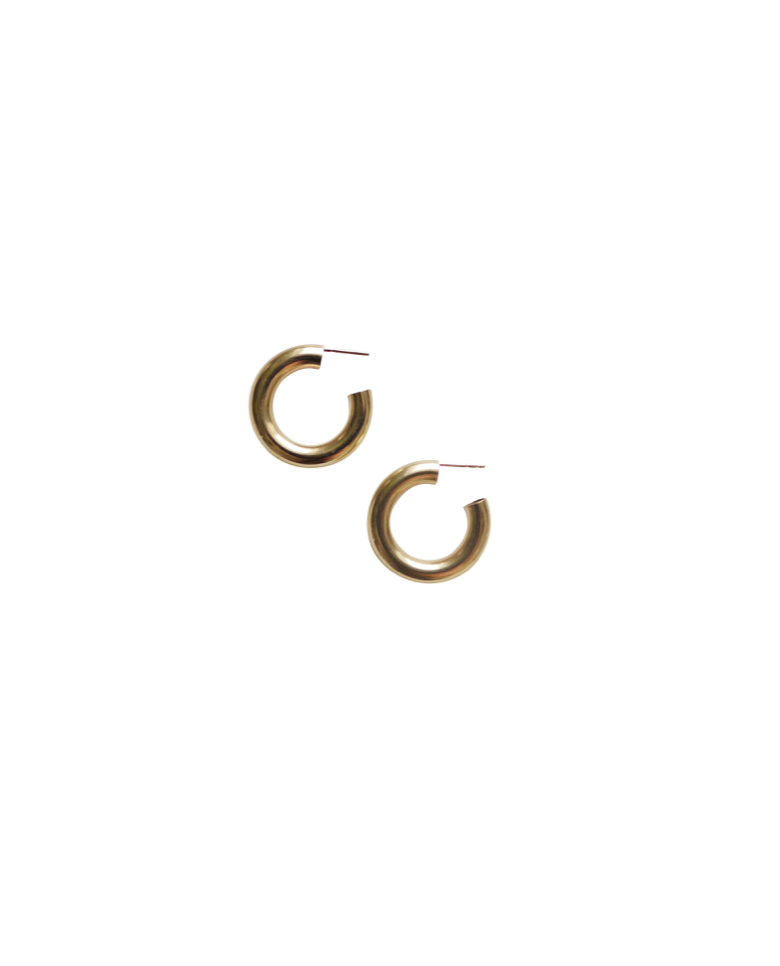 MEDIUM HOOP EARRING ( Silver)