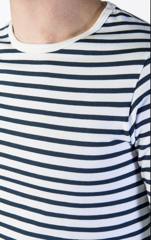 2M12 Crew Neck - Ink White by MERZ B SCHWANEN