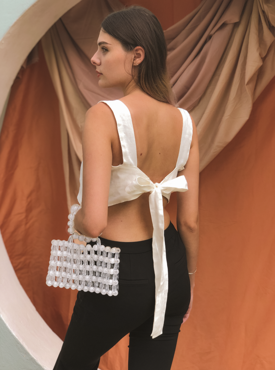 Cropped Flare Pants by Ultramarine