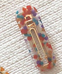 Veronique Rectangular Hair Barrettes SS20