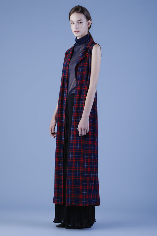 Chiffon Tailored Maxi Vest #14c - Emporium of the Modern Man
 - 1